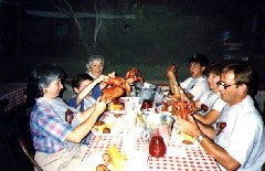 Ruth Bennett McDougal Dorrough; Ben Dorrough; Alice Mop Bennett; Andy McDougal; Ann Bennett; Gene; Camp Family